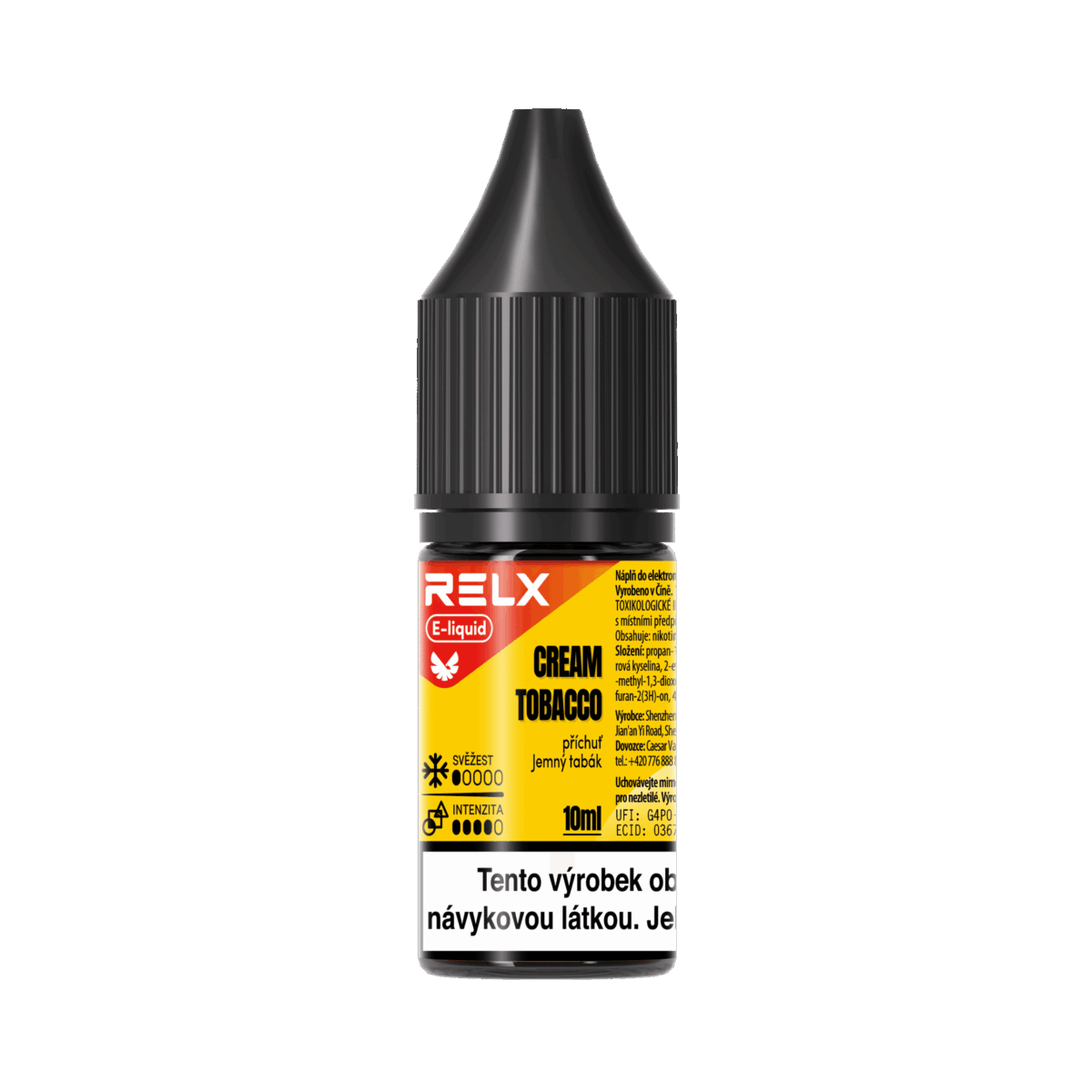 RELX e-liquid - Cream Tobacco - 10ml (R) 18mg/ml