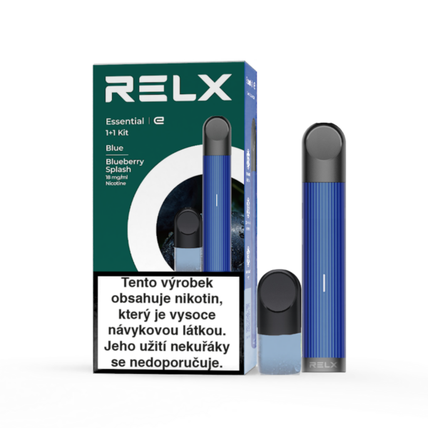 RELX Essential Starter Kit (modrý, borůvka) (Q)