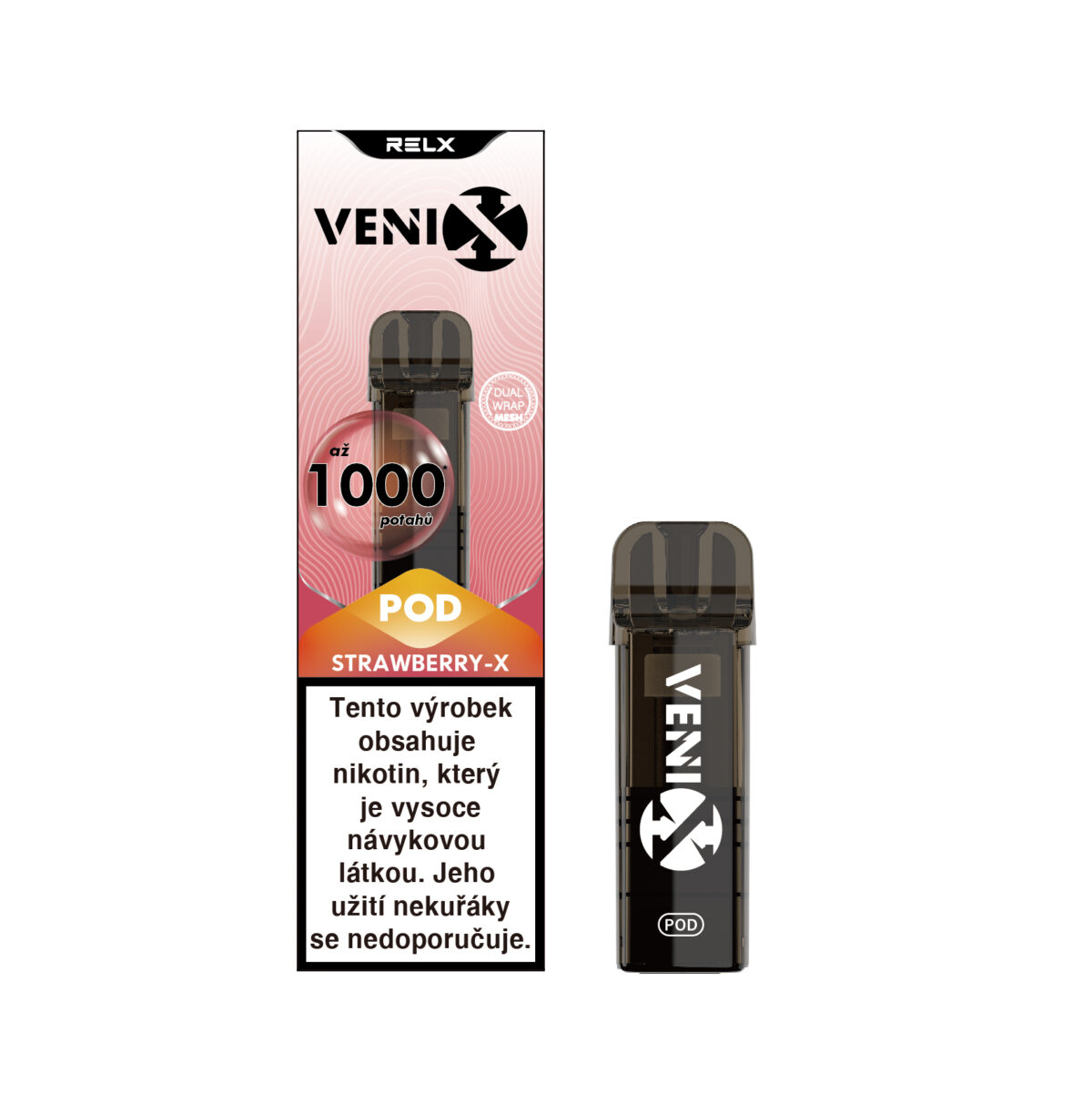 VENIX POD STRAWBERRY-X 20mg/ml Dual-Mesh (R)
