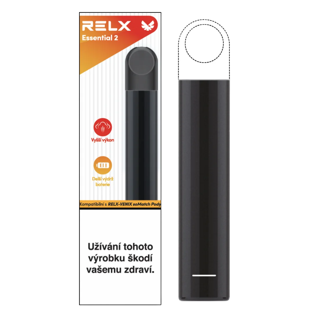 RELX Essential 2 zařízení – černé