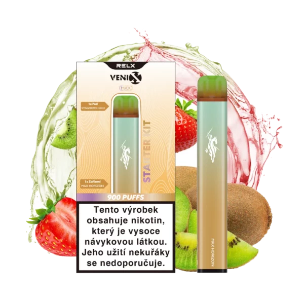 VENIX MAX Starter Kit (MAX HORIZON) - Pod Strawberry Kiwi (Q)