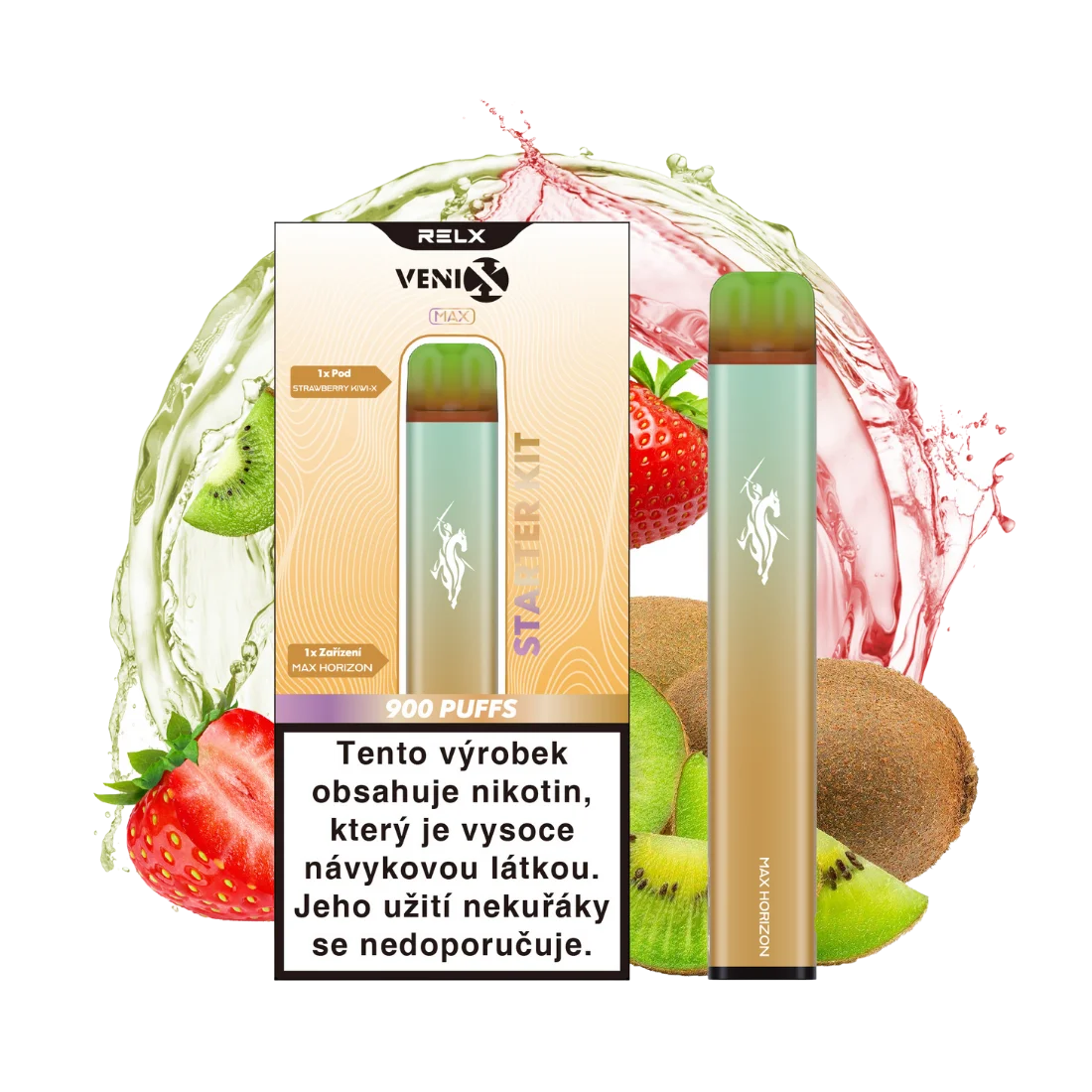 VENIX MAX Starter Kit (MAX HORIZON) - Pod Strawberry Kiwi (Q)