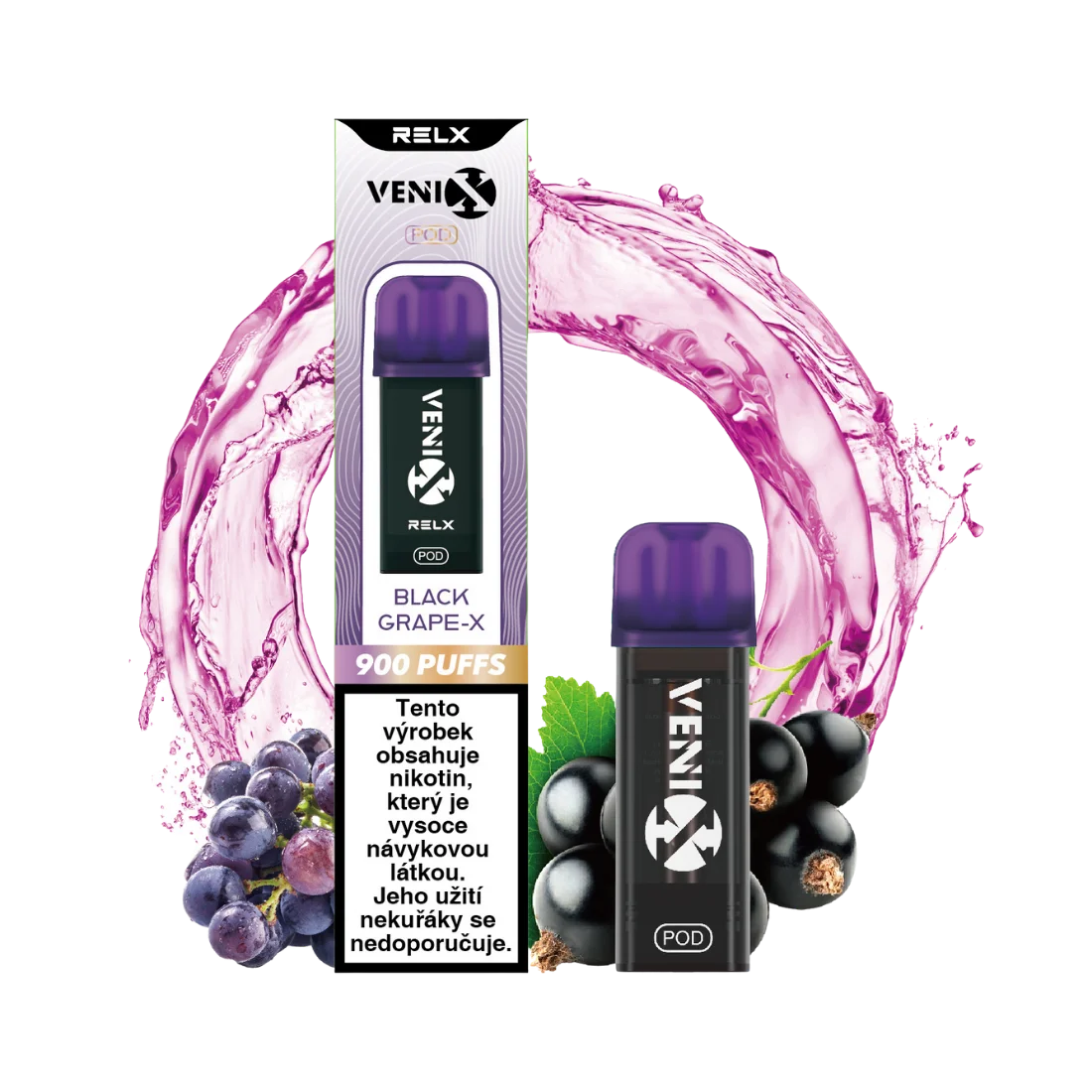 VENIX POD BLACK GRAPE-X 20mg/ml (Q)
