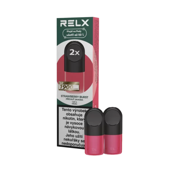 RELX Náhradní Pod  - Strawberry Burst (jahoda) 2 ks (Q)