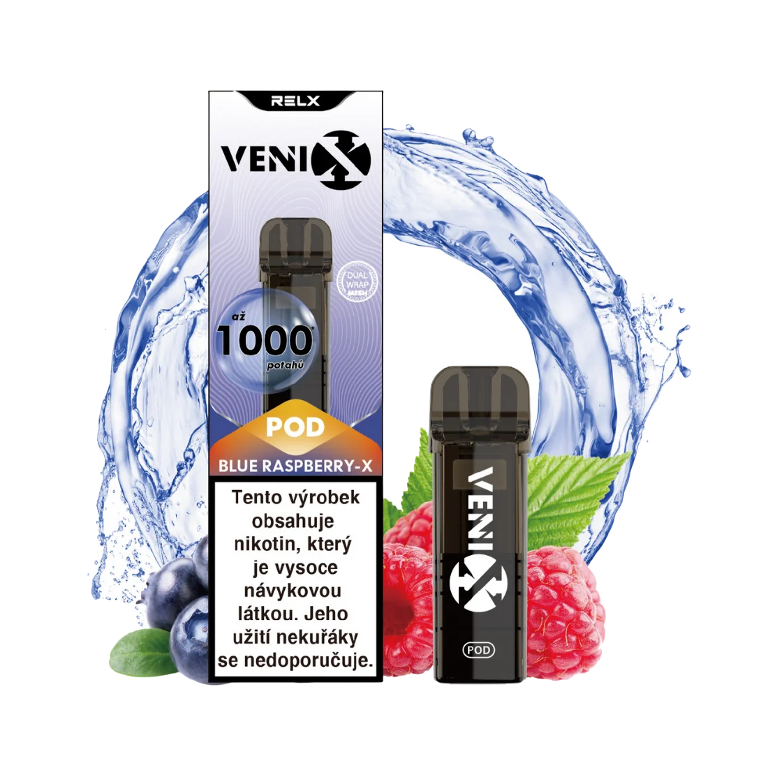 VENIX POD BLUE RASPBERRY-X 20mg/ml Dual-Mesh (R)